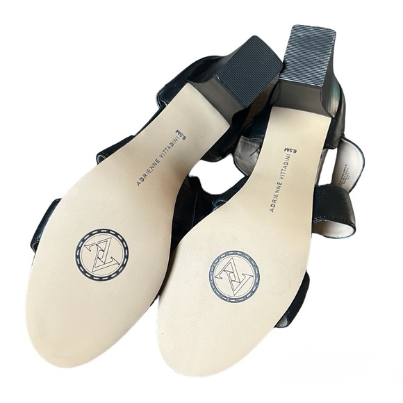 ADRIENNE VITTADINI Women's Rowsey Heeled Sandal Leather Upper Open Toe Size 6.5 - Picture 6 of 7